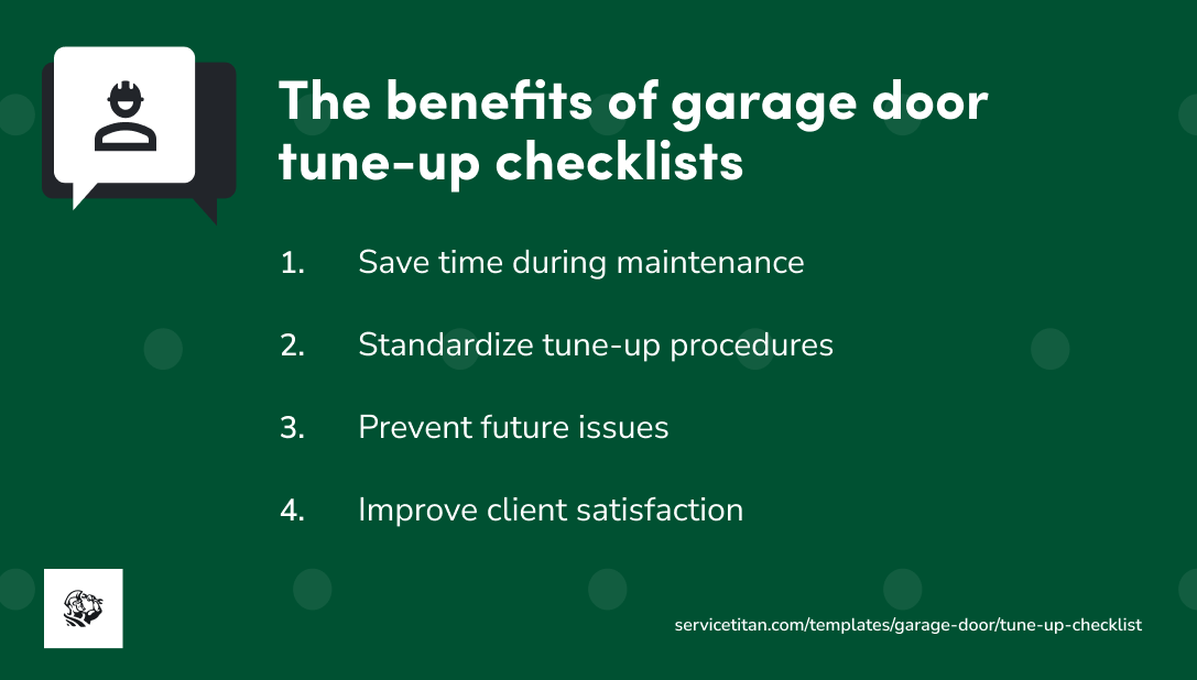 garage-door-tune-up-checklist