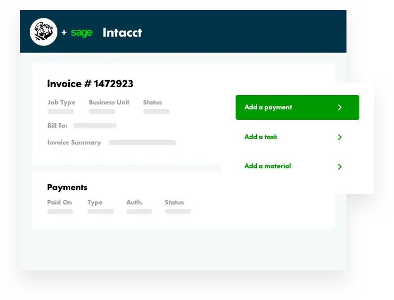 Sage Intacct Accounting Integration: Invoice example