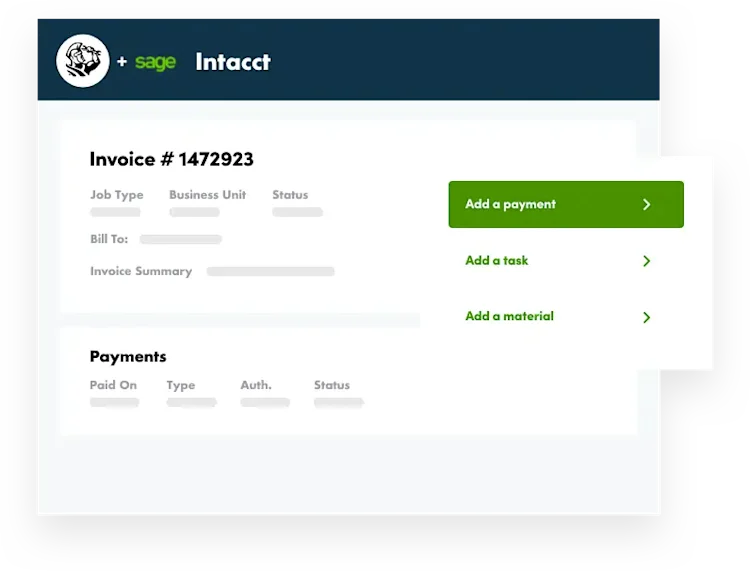 Sage Intacct Accounting Integration: Invoice example