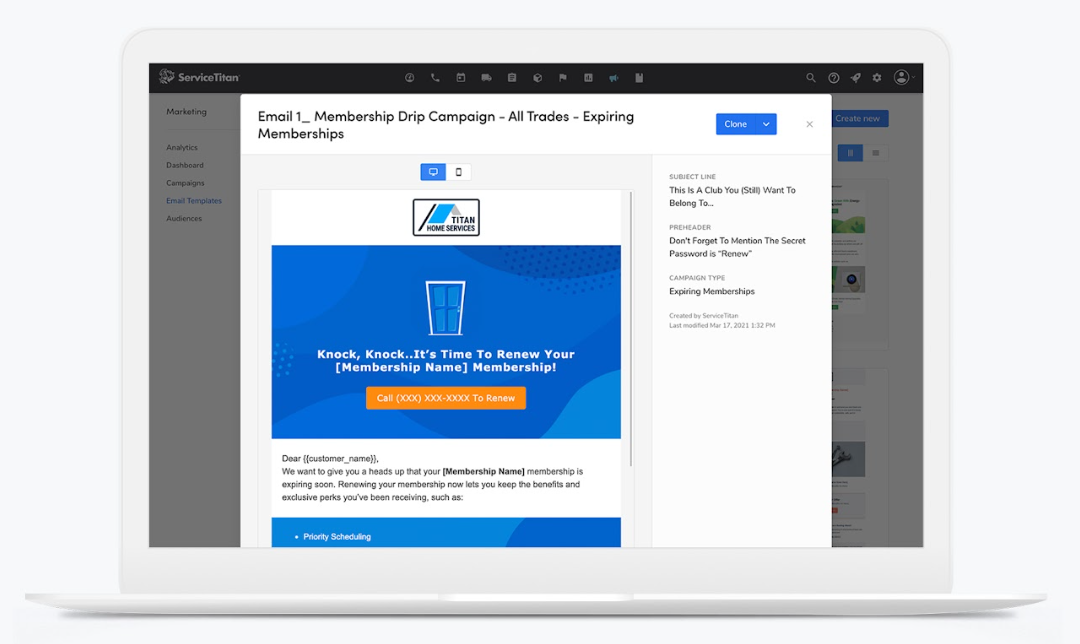 Email Membership: Drip Campaign | Laptop