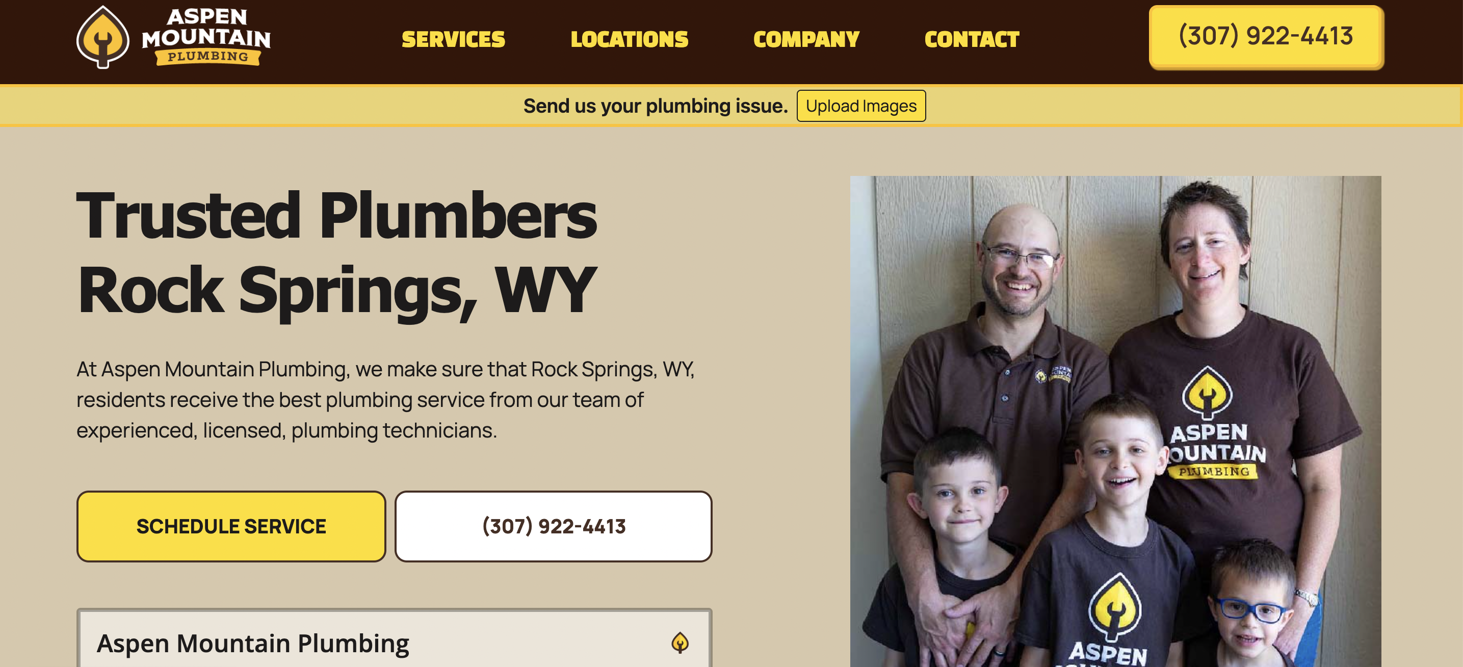 Image | Aspen Mountain Plumbing Website