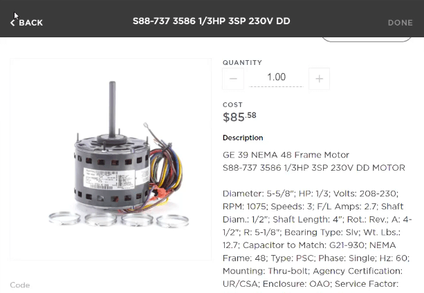 Electrical price lists are fully searchable within ServiceTitan