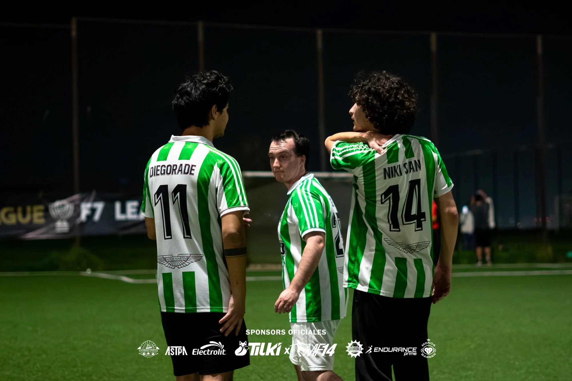 Equipo antes del partido