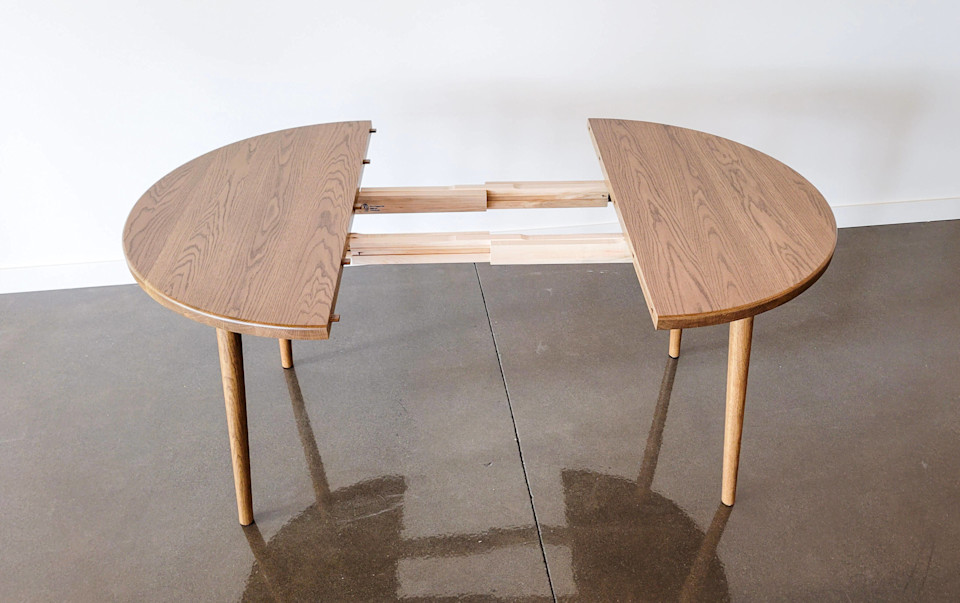Friedland Extendable Round Dining Table Bath Built Custom Wood Furniture Bbcf 2022 Friedland Extendable Round Dining Table, How To Make A Round Extendable Table
