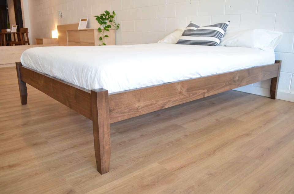 Solid Wood Platform Bed Frame No Headboard – Hanaposy