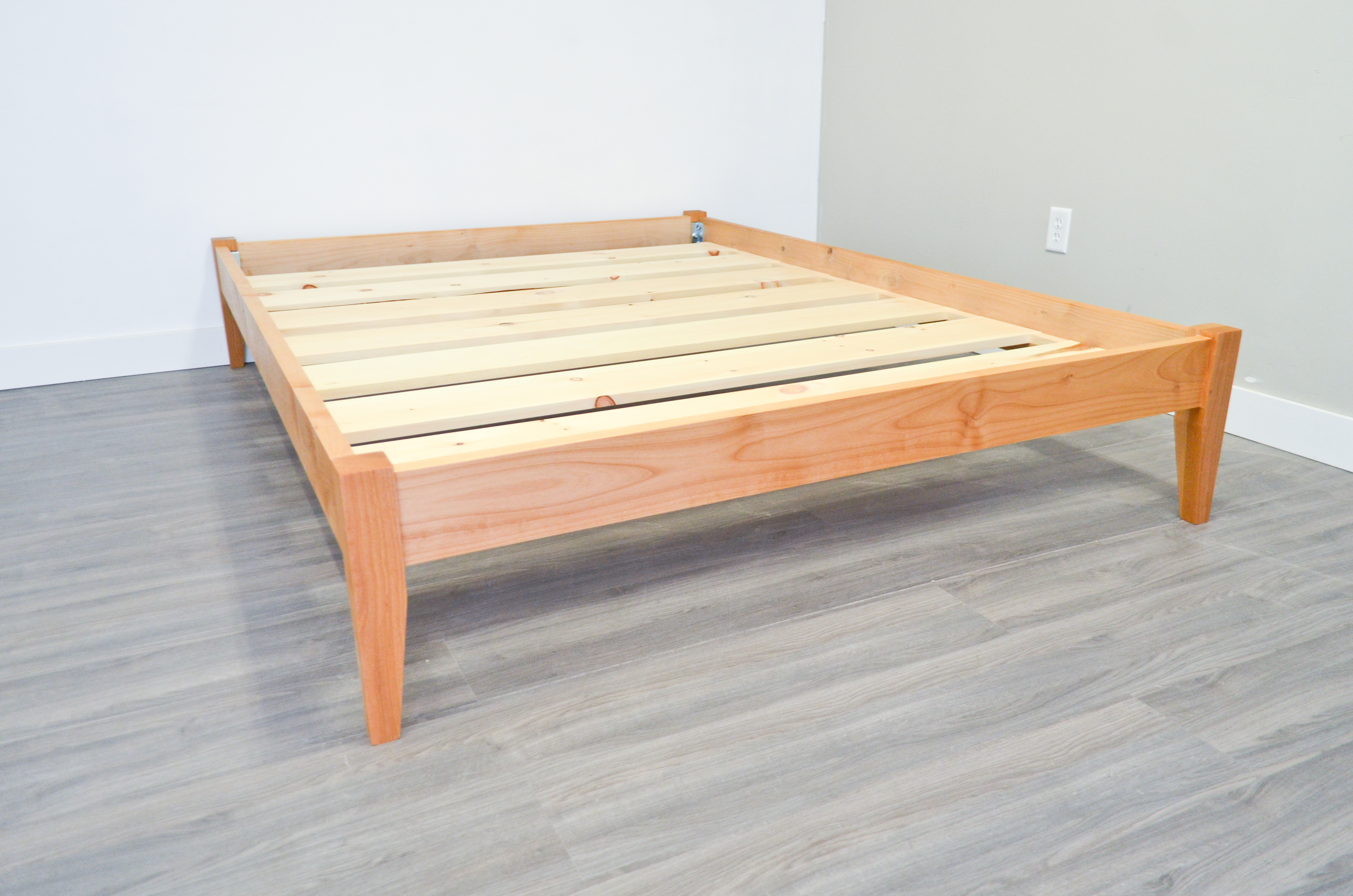 Visby Bed Frame No Headboard Bath Built Custom Solid Wood Bed Frame No Headboard