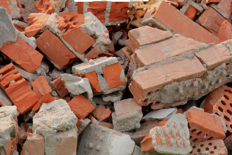 Bricks with adhesions