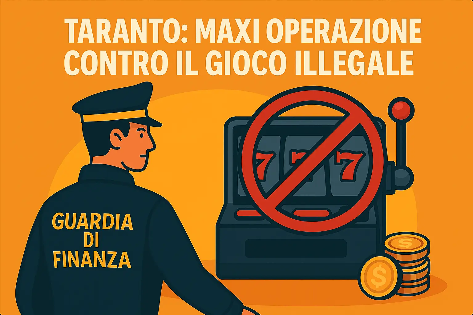 Gioco illegale a Taranto: sequestri e multe per 145.000 euro