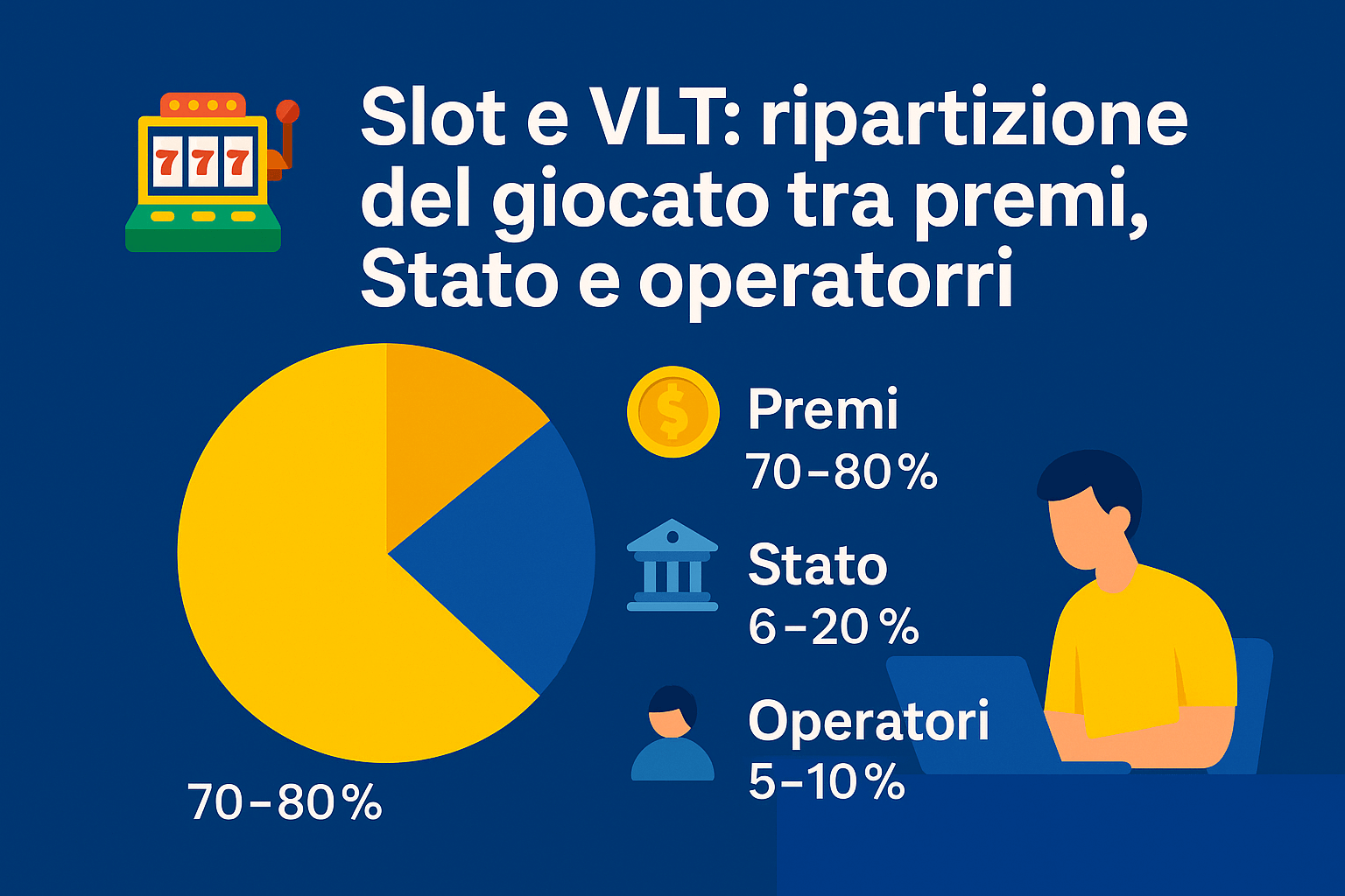 Slot e VLT: ripartizione del giocato tra premi, Stato e operatori
