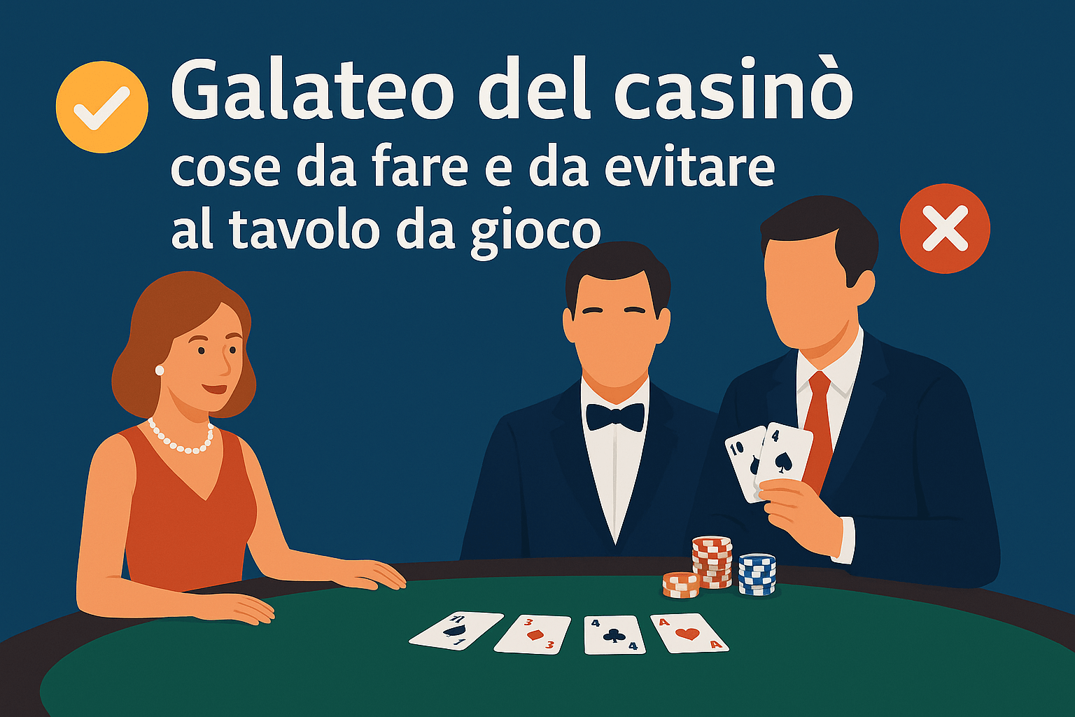 Galateo del casinò: cose da fare e cose da evitare al tavolo da gioco