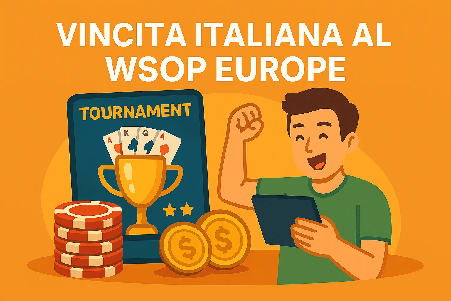 Vincita italiana al WSOP Europe: Fragale centra la top taglia, Salerno quarto