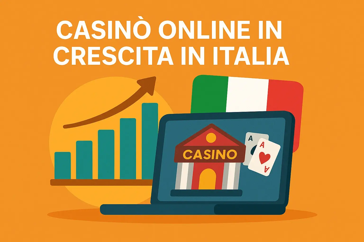 CASINÒ ONLINE IN CRESCITA IN ITALIA: +5,6% NEL 2018