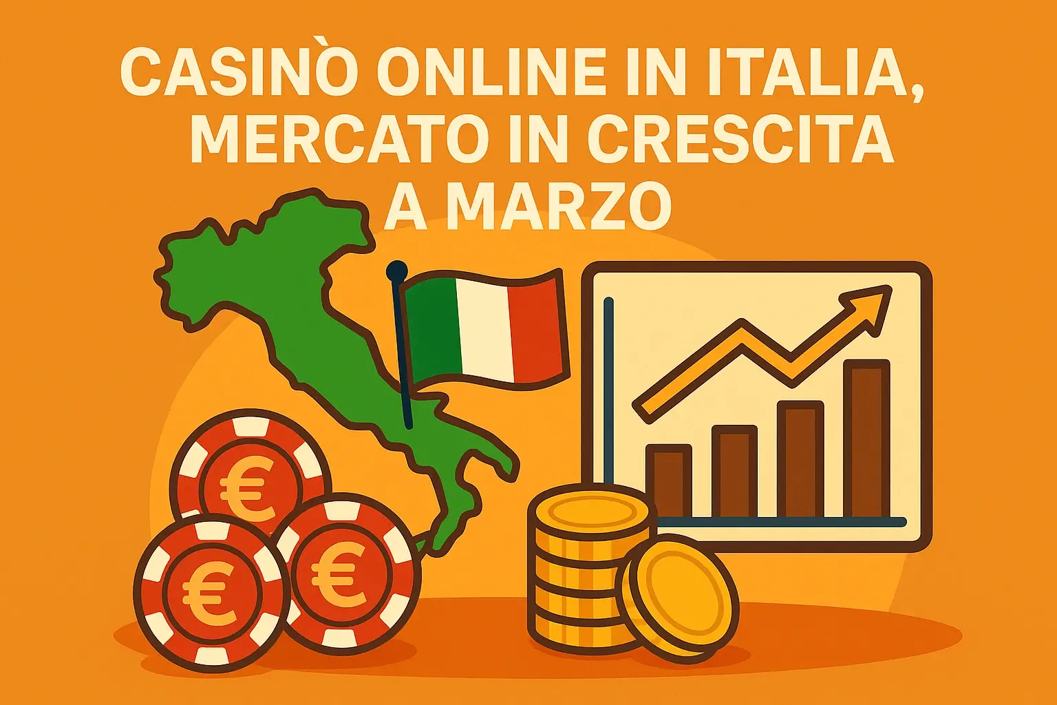 CASINÒ ONLINE IN ITALIA, MERCATO IN CRESCITA A MARZO