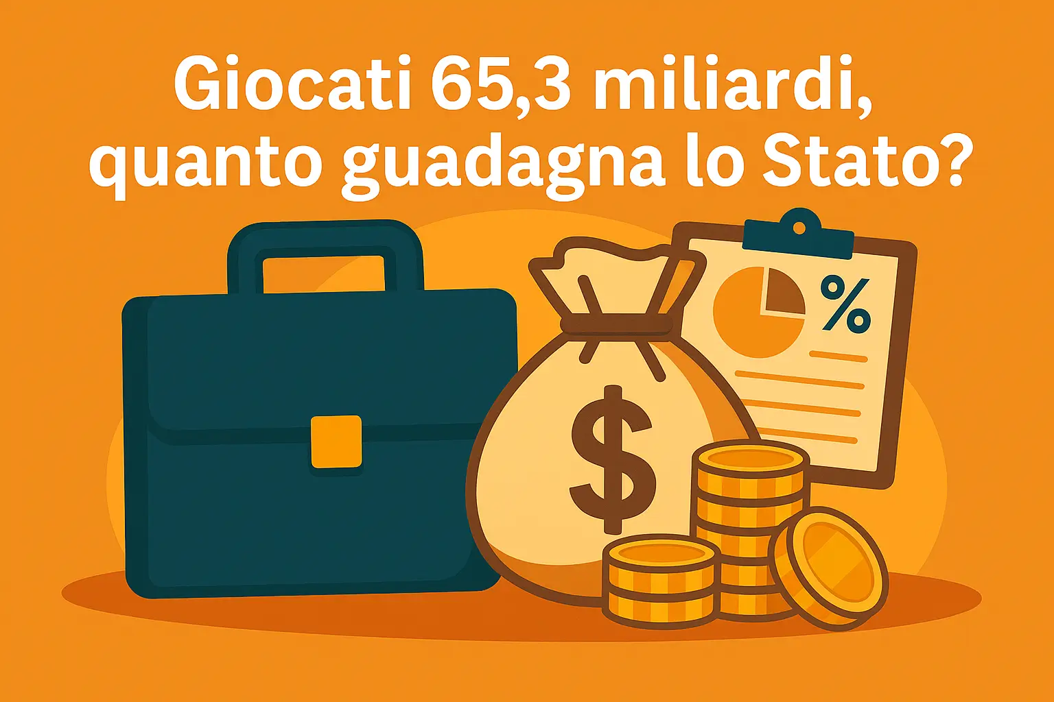 Gli italiani puntano 65,3 miliardi: quanto guadagna lo Stato dal gioco online?