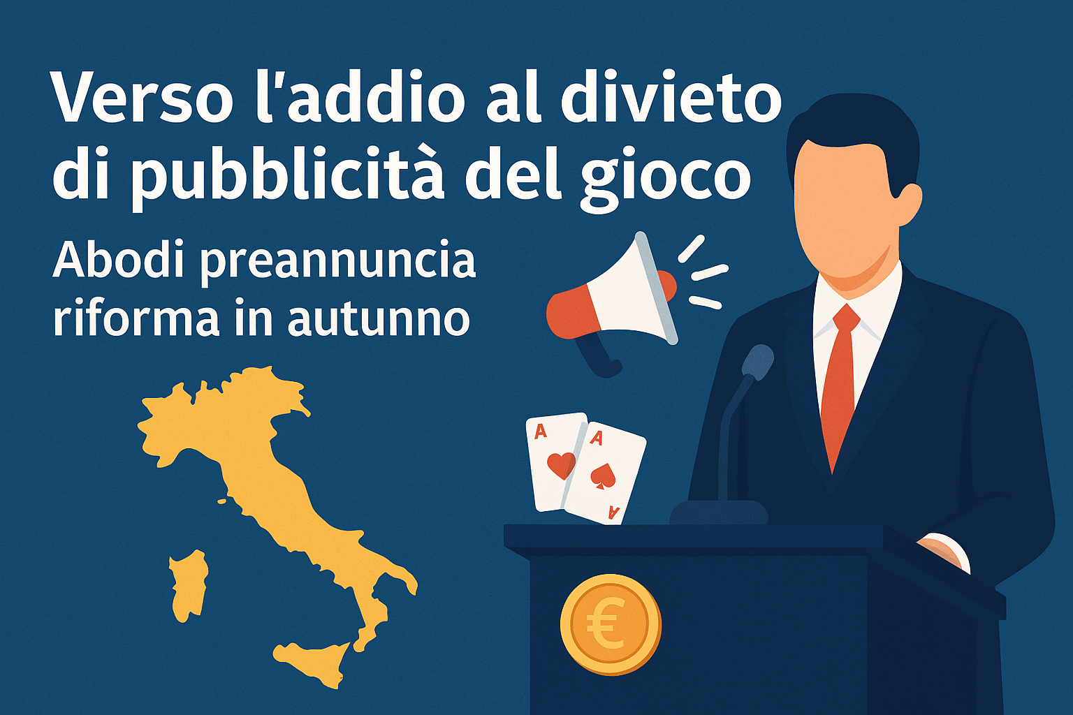 Verso l’addio al divieto di pubblicità del gioco: Abodi preannuncia riforma in autunno 📢