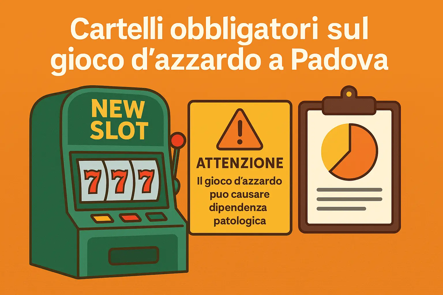 Cartelli anti-ludopatia nei bar di Padova: nuovo obbligo per chi ha slot machine 🎰