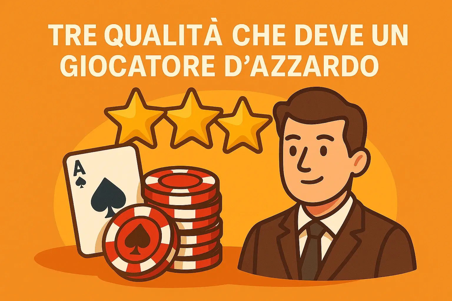 TRE QUALITÀ CHE DEVE AVERE UN GIOCATORE D’AZZARDO