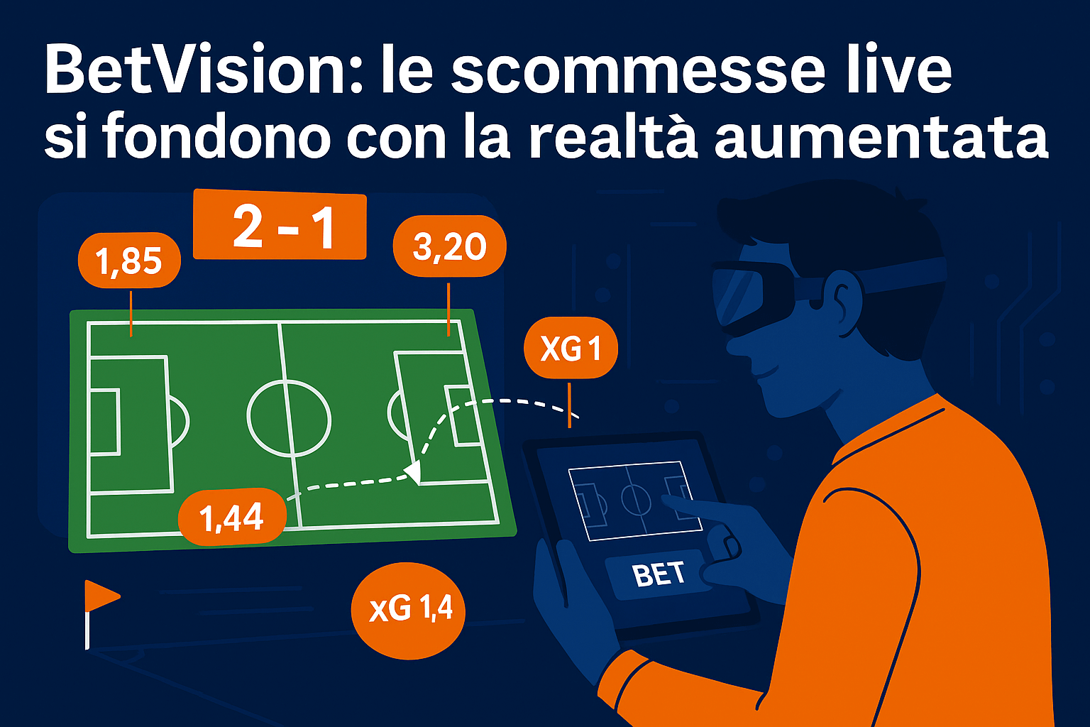 BetVision: le scommesse live si fondono con la realtà aumentata nel calcio