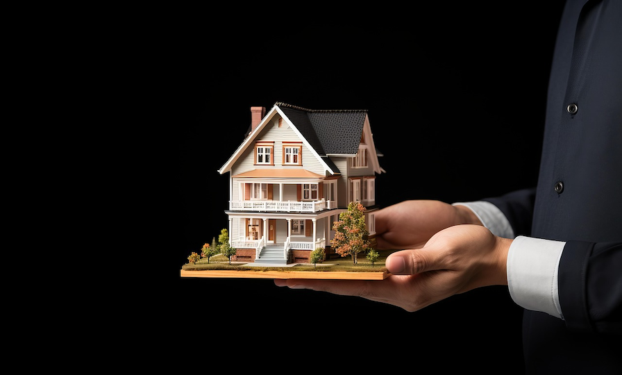 A person holding a miniature house model representing the Quashed 2026 essential home insurance checklist for New Zealand real estate buyers.