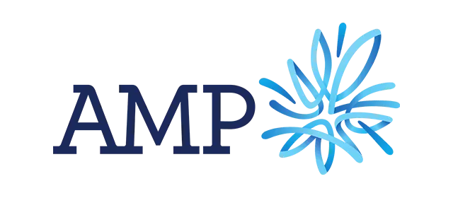 AMP Insurance logo.