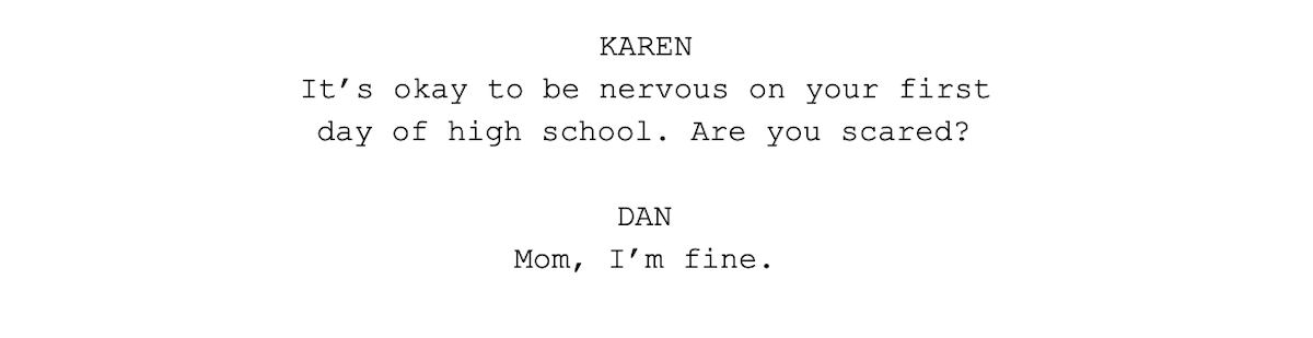 Karen and Dan dialogue