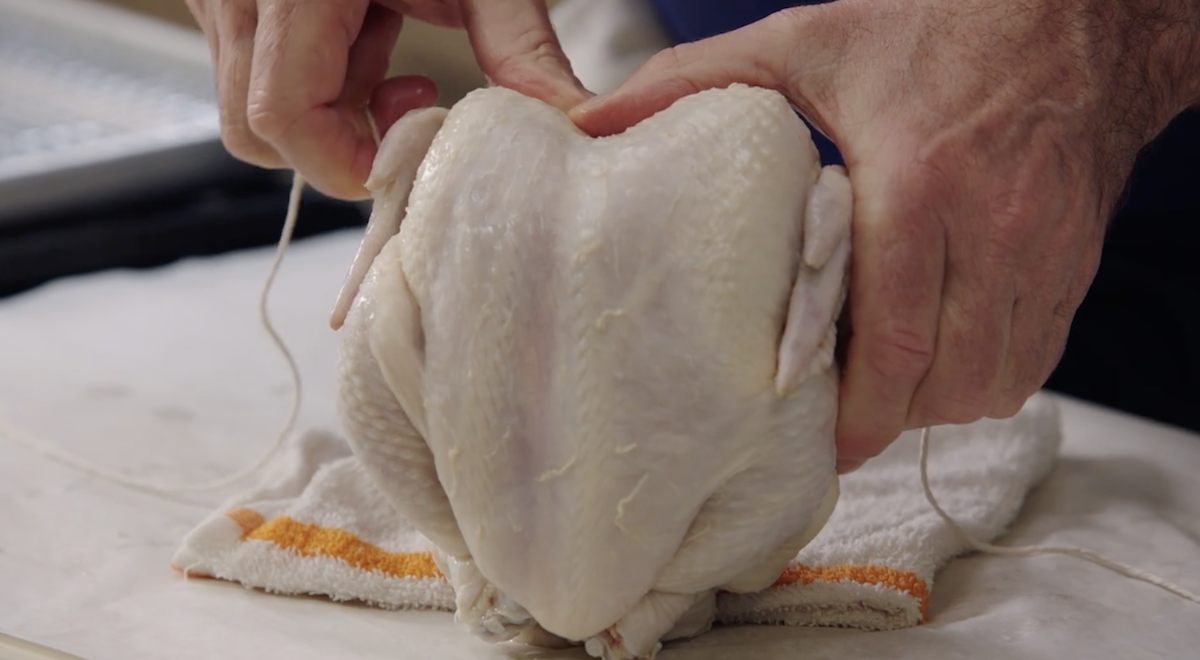 Thomas Keller trussing a chicken 7