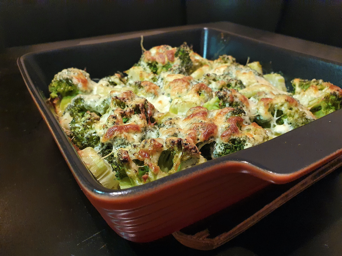Blissed-Out Crispy Cheesy Broccoli Gratin Recipe