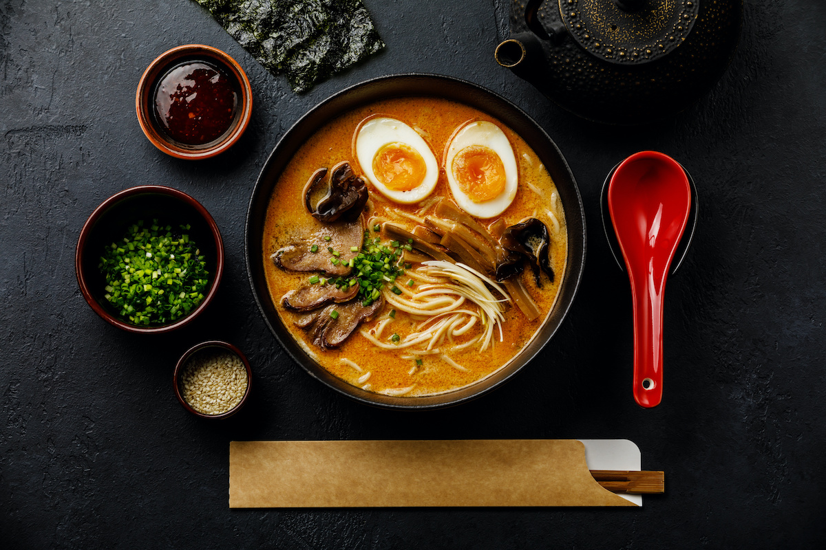 Different types on sale of ramen