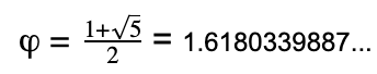 Golden Ratio Formula