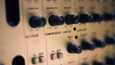 Compressor knobs on control panel