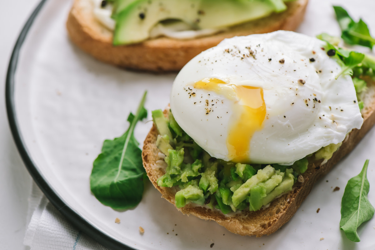 Poached egg on avocado toast