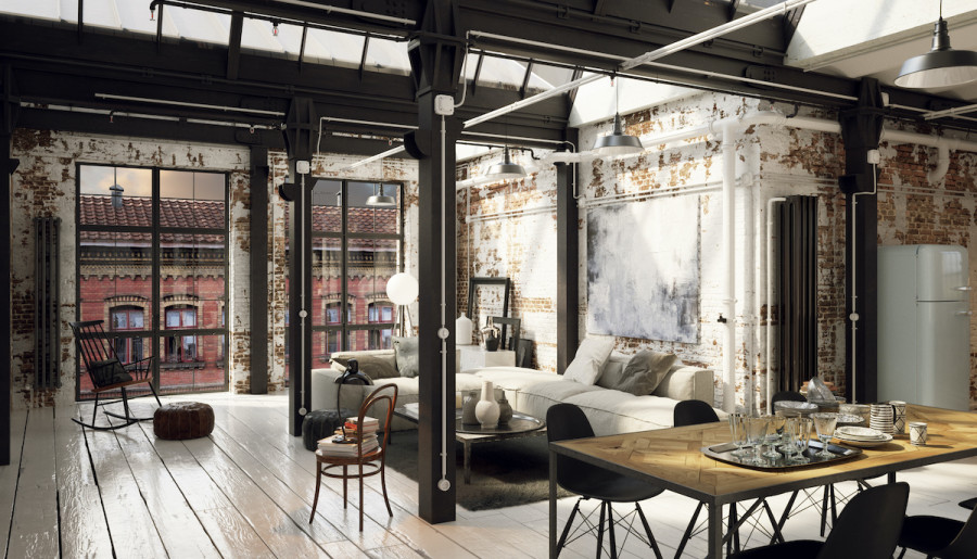 Industrial Interior Design: 17 Characteristics of Industrial Style