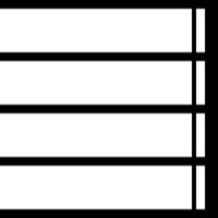 Musical bold double bar line