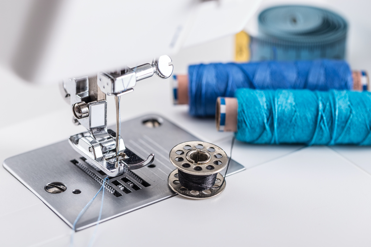 Sewing and Sewing Machine Supplies Stock Image - Image of bobbin, hobby:  30047305