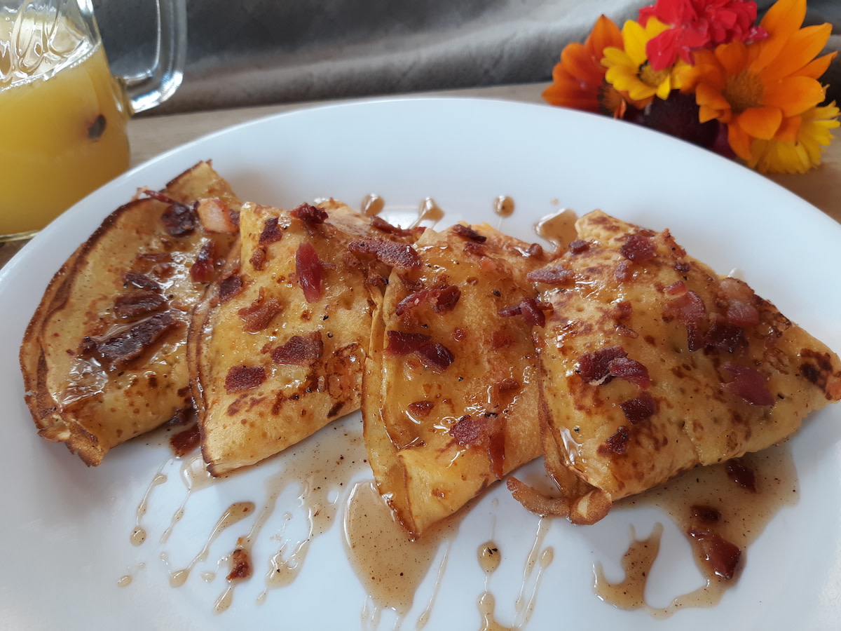 “Saffron and Sweet Potato Crepes” by Melinda Day