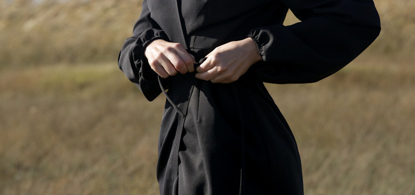 wrap around dress how to tie