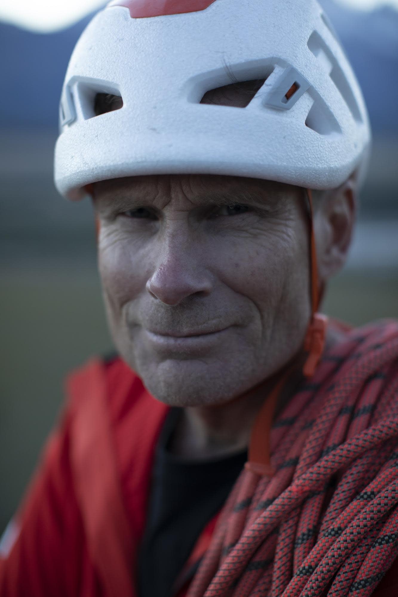 Jimmy Chin's portrait photograph of Conrad Anker