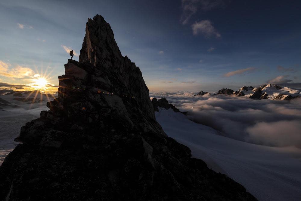 Jimmy Chin's photograph of a mountain peak