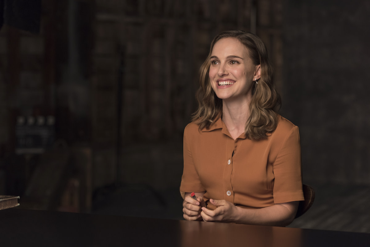 Natalie Portman at desk