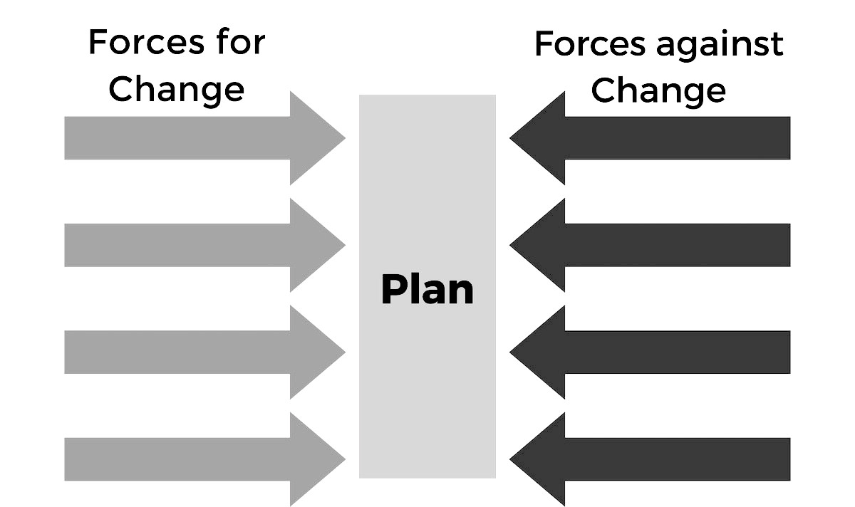 Force field analysis graph