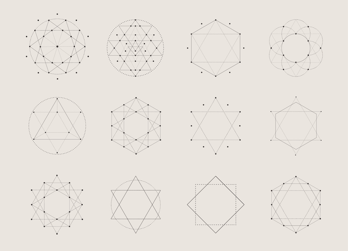 geometric glyphs and meanings