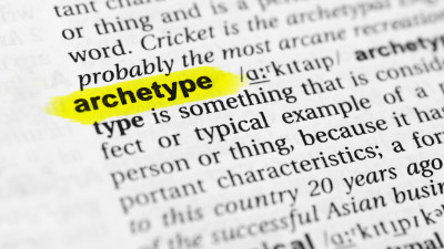 The word archetype highlighted on a piece of paper