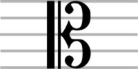 Musical C clef