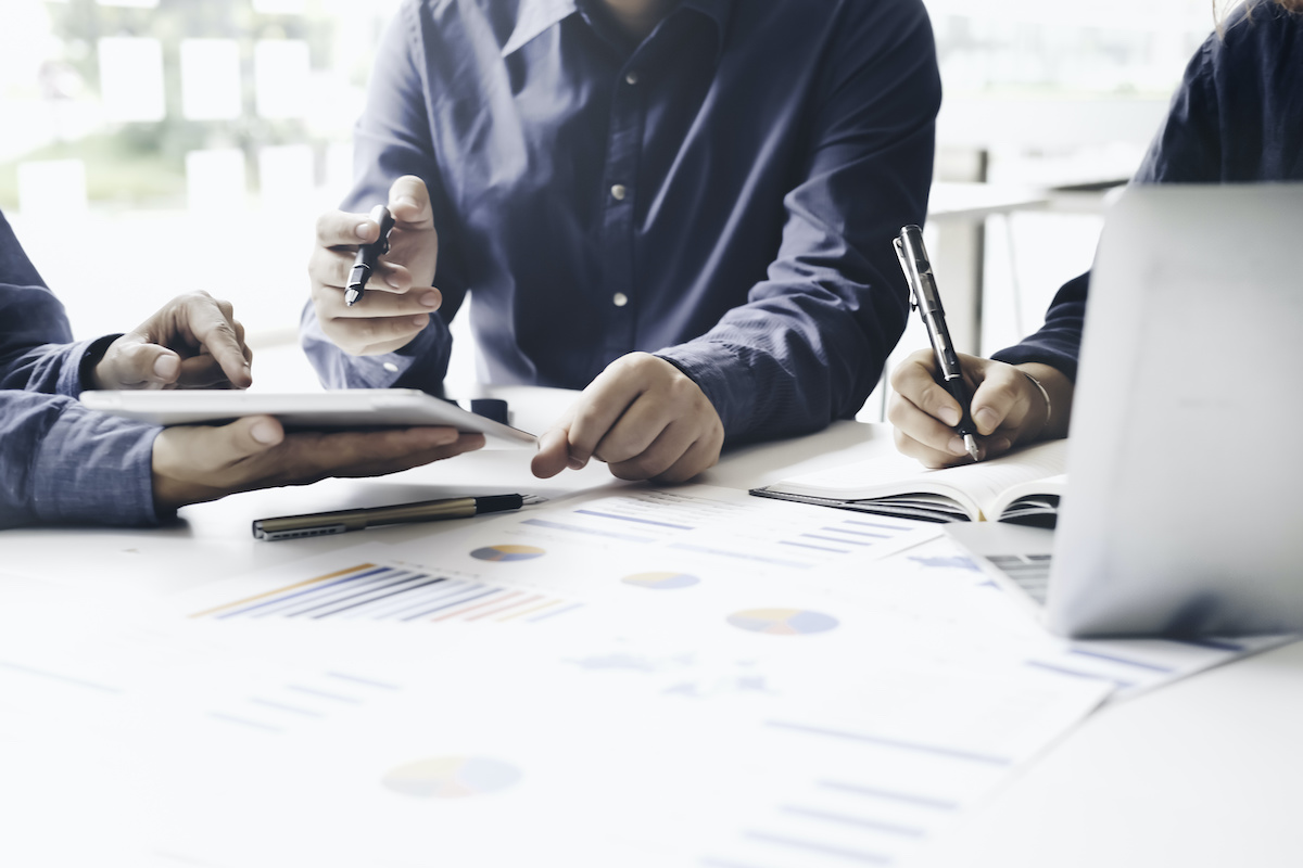 Modern city buildings investment