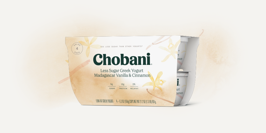 Less Sugar Greek Yogurt l Madagascar Vanilla & Cinnamon Multipack