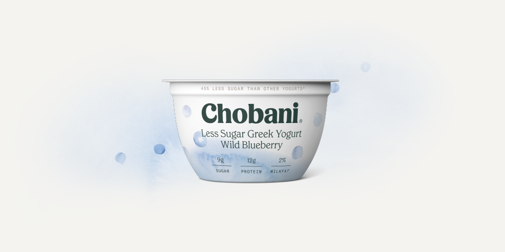 Less Sugar Greek Yogurt | Wild Blueberry Cup | Chobani®