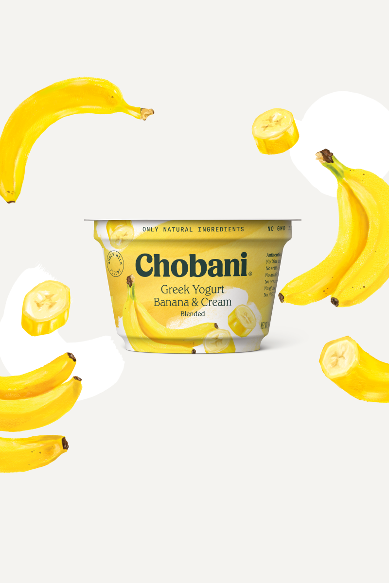 Creamy Blended Greek Yogurt Banana & Cream Cup Chobani®