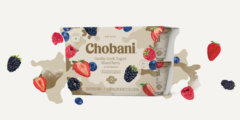 Fruit on the Bottom Greek Yogurt Mixed Berry Multipack Chobani®