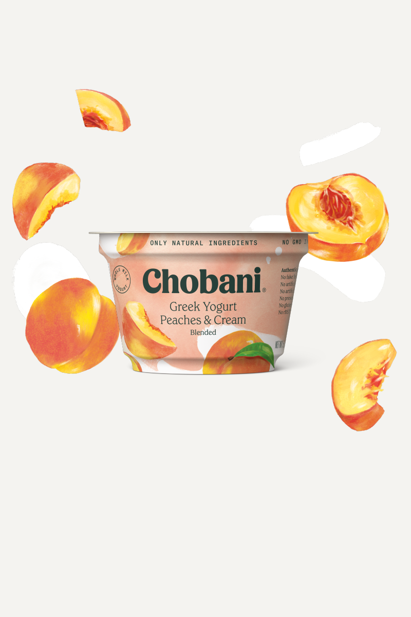 Creamy Blended Greek Yogurt | Peaches & Cream Cup | Chobani®