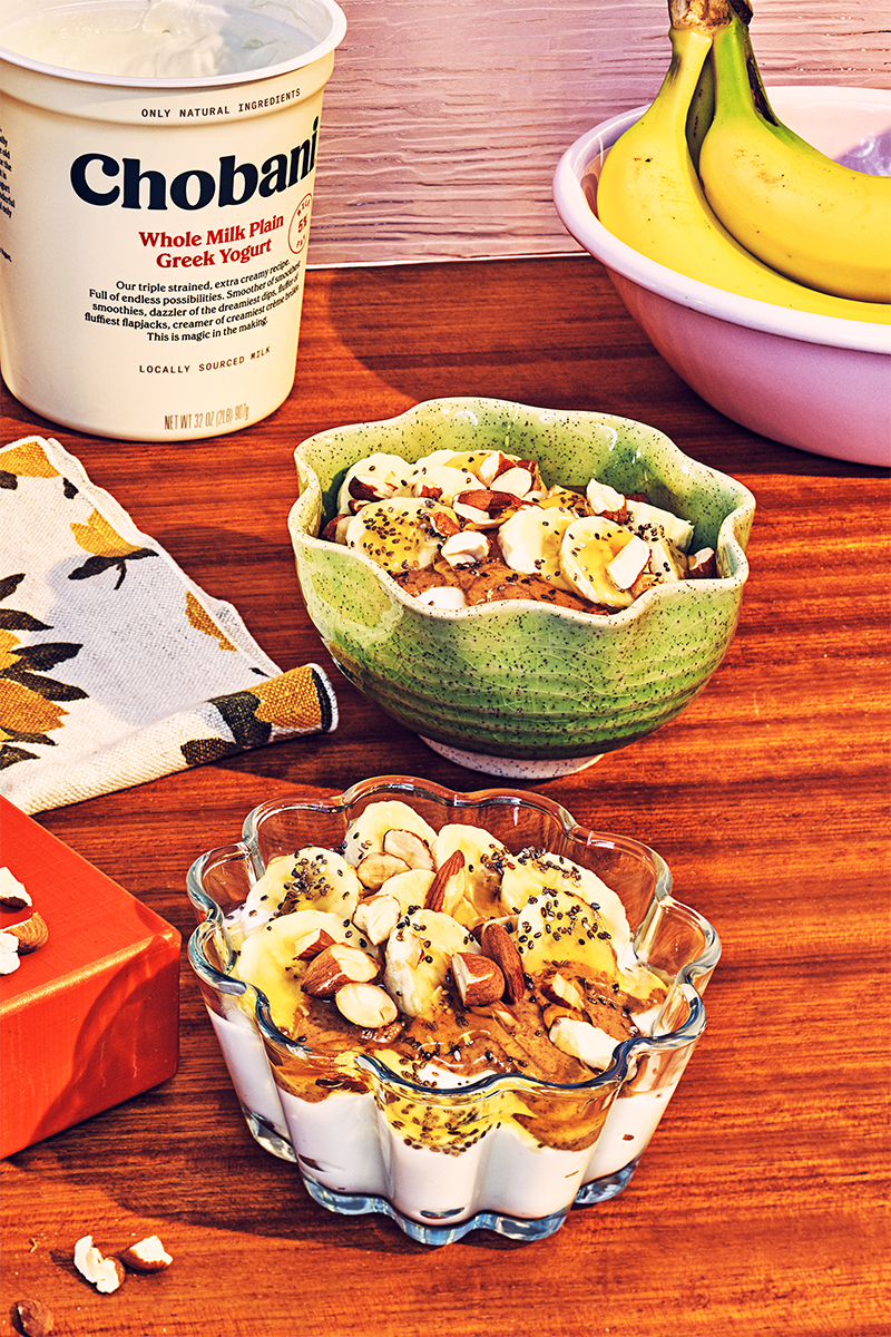 Recipes Almond Butter Banana Yogurt Bowl Chobani They're also great for lunchboxes and will prove popular with the whole family. chobani
